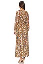 view 3 of 4 Grecia Print Dress in Camel Garden