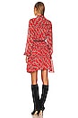view 3 of 4 Trina Print Mini Dress in Red Stone