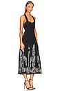 view 2 of 3 Serena Embroidered Midi Dress in Black