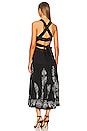 view 3 of 3 Serena Embroidered Midi Dress in Black