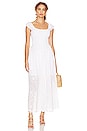 view 1 of 5 Valerie Smocked Midi Dress in White