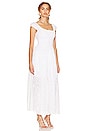 view 2 of 5 Valerie Smocked Midi Dress in White