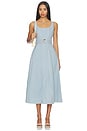 view 1 of 4 ROBE MAXI EN DENIM LILLIANA in Striped Denim