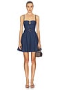 view 1 of 3 Lola Denim Mini Dress in Blue