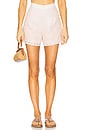 view 1 of 6 Aurora Embroidered Shorts in Blush