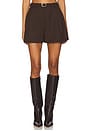 view 1 of 6 Marie Short in Chocolate Brown