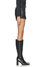 view 3 of 6 Mona Faux Leather Mini Shorts in Black