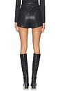 view 4 of 6 Mona Faux Leather Mini Shorts in Black