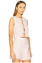 view 2 of 4 Aurora Embroidered Vest in Blush