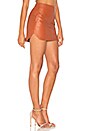 view 2 of 4 Jacob Leather Skirt in Cinnamon