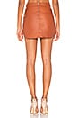 view 3 of 4 Jacob Leather Skirt in Cinnamon