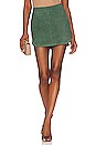 view 1 of 4 Simon Mini Stud Suede Skirt in Green