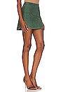 view 2 of 4 Simon Mini Stud Suede Skirt in Green
