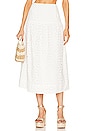 view 1 of 4 Devi Eyelet Skirt in White