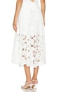 view 3 of 4 Artemisa Midi Lace Skirt in White