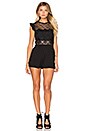 view 1 of 3 Johan Crochet Romper in Black