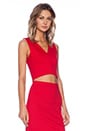 view 2 of 4 УКОРОЧЕННЫЙ ТОП DORIANNE in Red