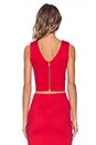 view 3 of 4 УКОРОЧЕННЫЙ ТОП DORIANNE in Red