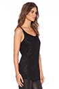 view 3 of 4 CAMISETA CON CUENTAS REGINA in Black