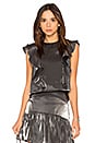 view 1 of 4 Olivia Top in Metallic Silver