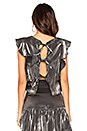 view 3 of 4 Olivia Top in Metallic Silver