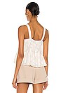 view 3 of 5 Melanie Jacquard Cami in White