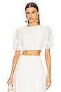 view 1 of 4 Sunita Eyelet Blouse in White