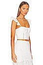 view 2 of 4 Irma Eyelet Crop Top in White