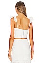 view 3 of 4 Irma Eyelet Crop Top in White