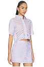 view 2 of 4 Elin Embroidered Top in Lavender