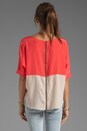 view 3 of 4 St. Lucia Combo Top in Red/Nude Combo in Red & Nude Combo