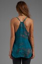 view 3 of 5 Silk Teal Granite Print Taylor Cami in Teal Granite