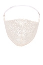 view 2 of 3 Disco Ball Face Mask in Ivory