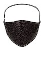 view 2 of 4 Disco Ball Face Mask in Black