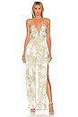 view 1 of 3 Never Cross Jumpsuit in Green Flora