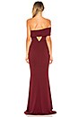 view 3 of 3 Titan Gown in Bordeaux