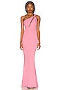 view 1 of 3 Edgy Gown in Bubblegum Pink