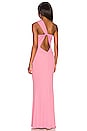view 3 of 3 Edgy Gown in Bubblegum Pink