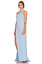 view 3 of 4 Amina Gown in Coastal Blue