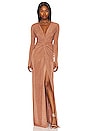 view 1 of 3 In A Mood Gown in Muted Copper