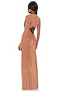 view 3 of 3 In A Mood Gown in Muted Copper