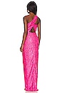 view 3 of 4 Mika Gown in Fuchsia Floral