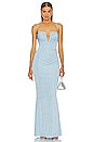 view 1 of 3 Erykah Gown in Powder Blue