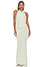 view 1 of 3 VESTIDO LARGO LEYLA in Sage