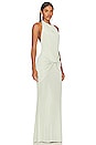 view 2 of 3 VESTIDO LARGO LEYLA in Sage