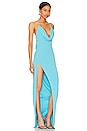 view 2 of 3 Dionysus Gown in Cyan