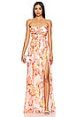 view 1 of 3 Adele Gown in Apricot Poppy