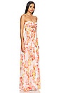 view 2 of 3 Adele Gown in Apricot Poppy