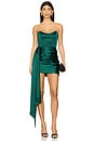 view 1 of 3 Chasing Dawn Dress in Rainforest Green