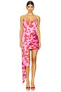 view 1 of 4 ROBE CHASING DAWN in Spicy Pink Floral